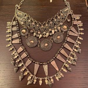 Zara Layered Statement Necklace